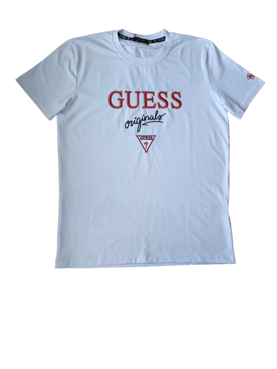 Тениска Guess черна - страничен изглед